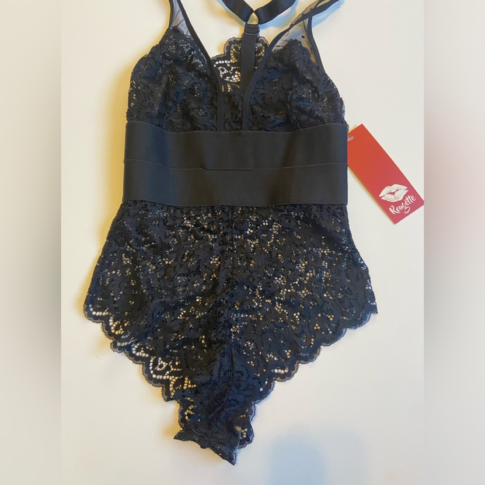Rougette hallie lingerie, bodysuit black XS